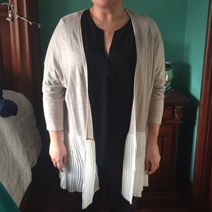 Cotton/ Chiffon Cardigan